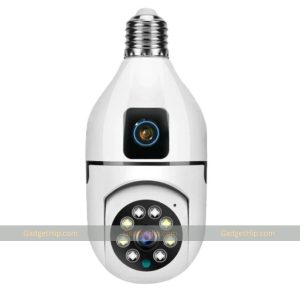 Dual Lens V380 Pro PTZ Bulb IP Night Vision Camera