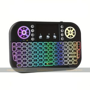 GearUP MK20 2.4GHz + Wireless Dual Mode RGB Backlit Rechargeable Mini Portable Keyboard With Touchpad