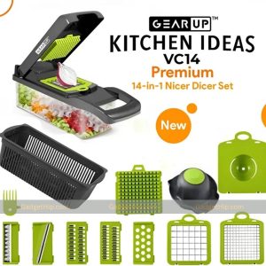 GearUP VC14 Premium 14-in-1 Vegetable and Fruits Multifuction Cutting Slicer Kitchen Tools