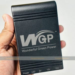 New Version WGP mini UPS 10400mAh – 5/12/12V – With 1 Year Warranty – Black